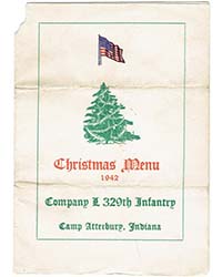 Xmas menu